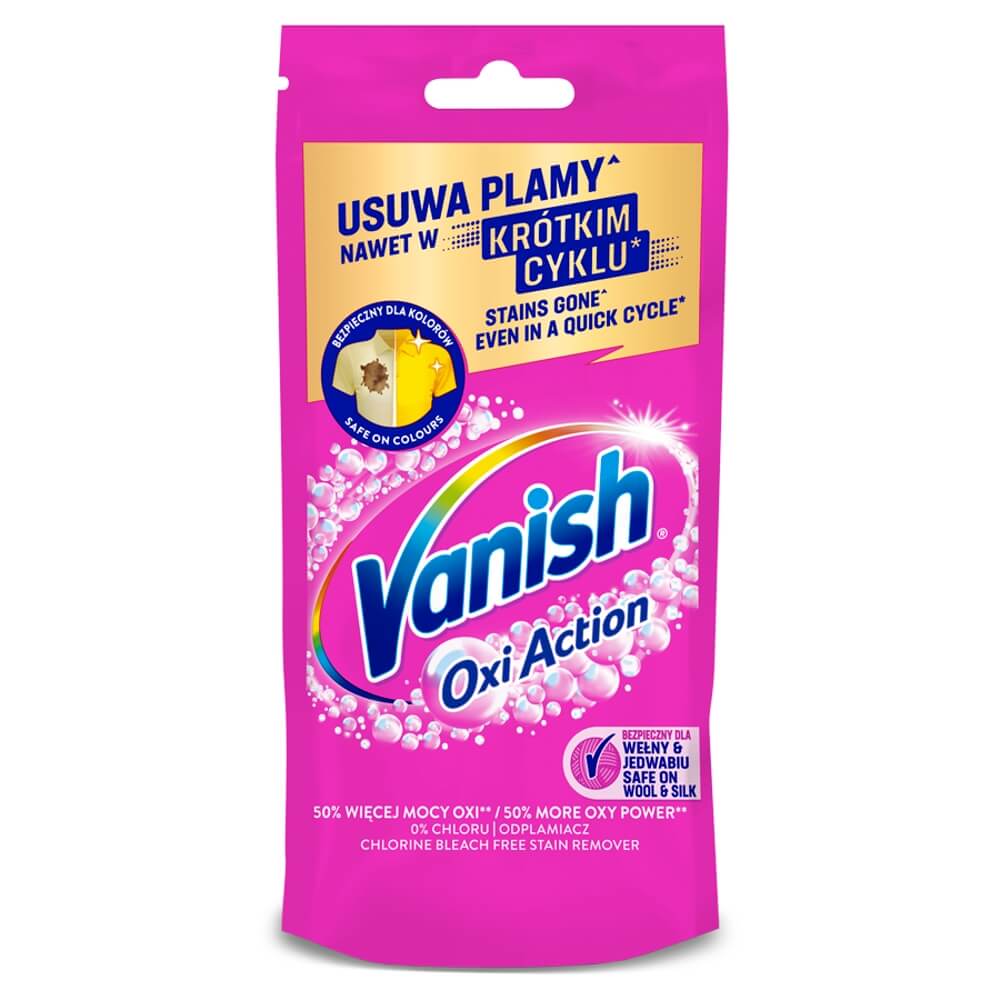 VANISH Odplamiacz do tkanin w żelu Oxi Action Pink 100 ml