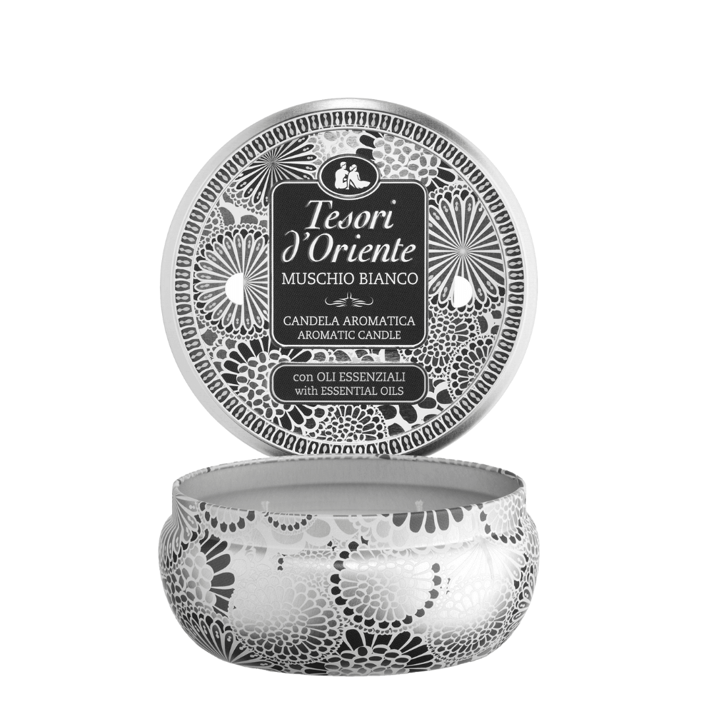 TESORI D'ORIENTE Świeca zapachowa Muschio Bianco 200 g