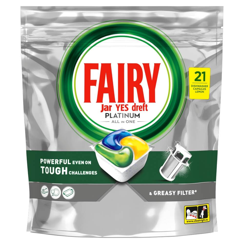 FAIRY PLATINUM ALL IN 1 Kapsułki do zmywarki Cytryna 126 szt.