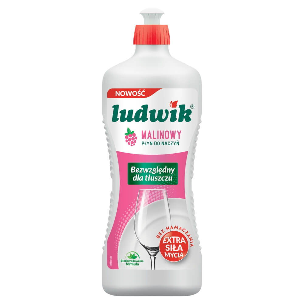 LUDWIK Płyn do mycia naczyń Malinowy 900 g