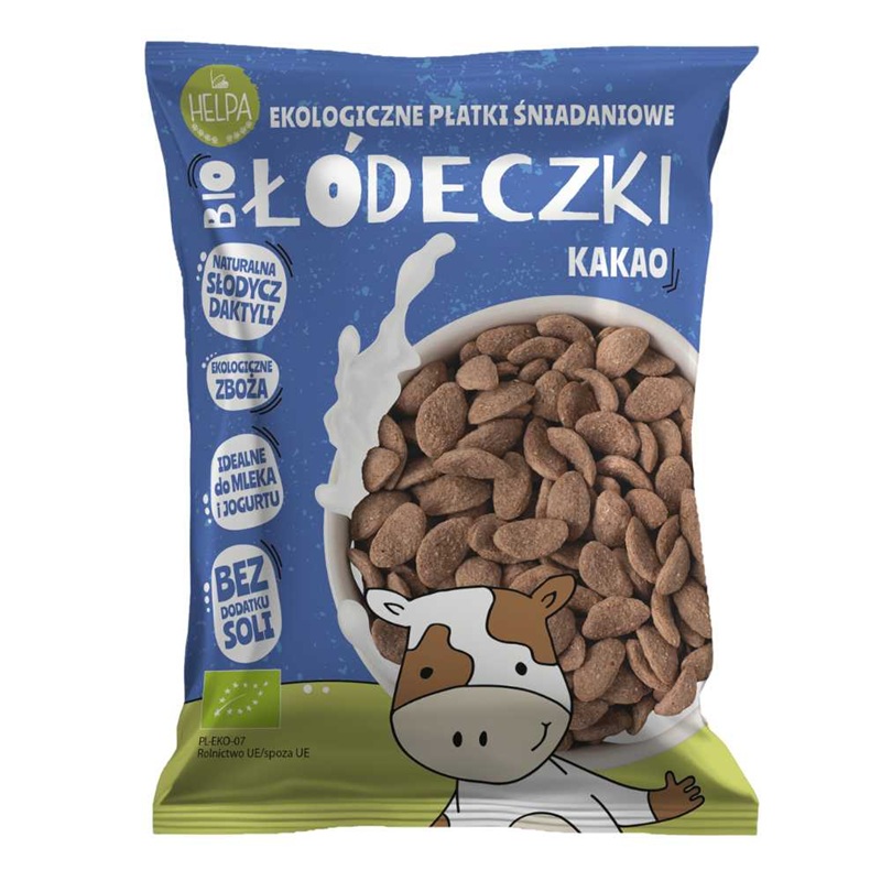 HELPA Łódeczki jaglano-orkiszowe z kakao BIO 260 g
